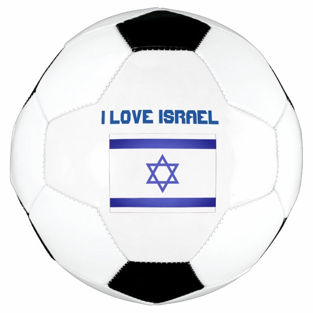 Ballon De Foot J'aime Israël (Devant)