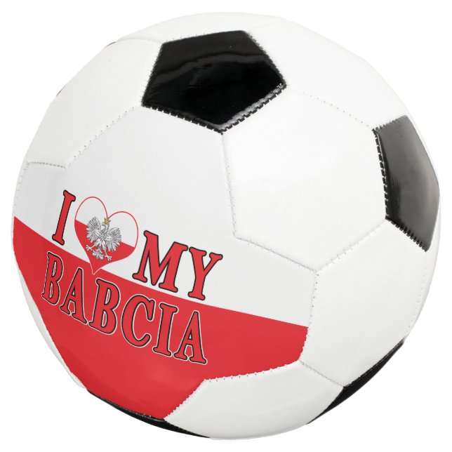 Ballon De Foot J'Coeur Mon Babcia (3/4)