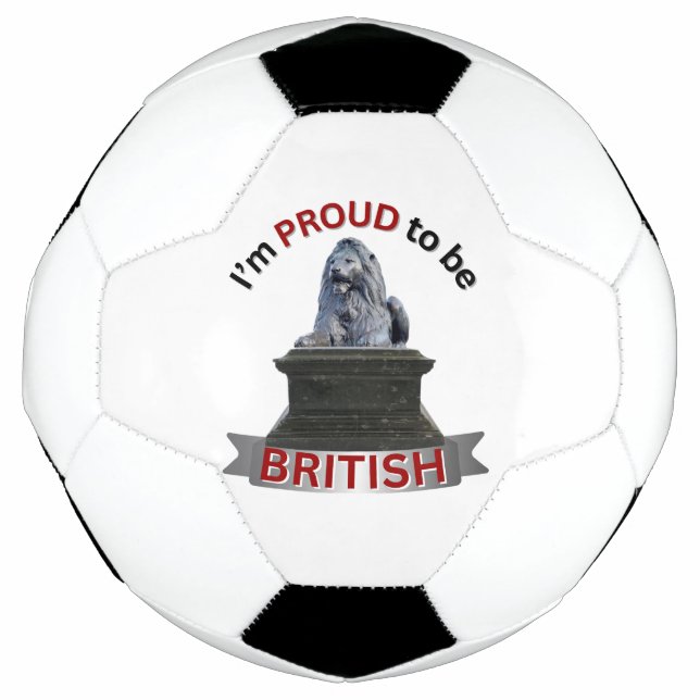 Ballon De Foot Je suis fier d'être britannique (Devant)