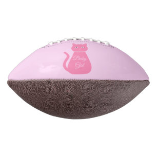 Ballon De Foot Joli bébé rose fille chat Personnalisé Genre Révél