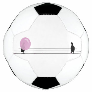 Ballon De Foot Joli Bubble rose Bubble Oiseaux de gomme sur un fi