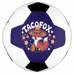 Ballon De Foot Joli dessin animé taco fox pour les amateurs de ta