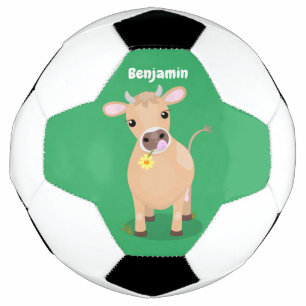 Ballon De Foot Joli joli maillot de vache et dessin de fleurs