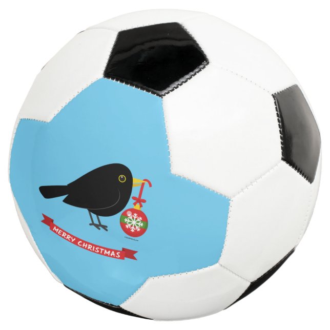 Ballon De Foot Joli merle avec une boule de Noël (3/4)