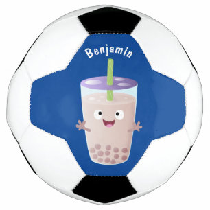Ballon De Foot Joli personnage de dessin animé boba thé bulle