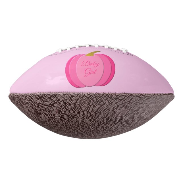 Ballon De Foot Jolie fille rose Citrouille Personnalisé (Tourné à 270°)