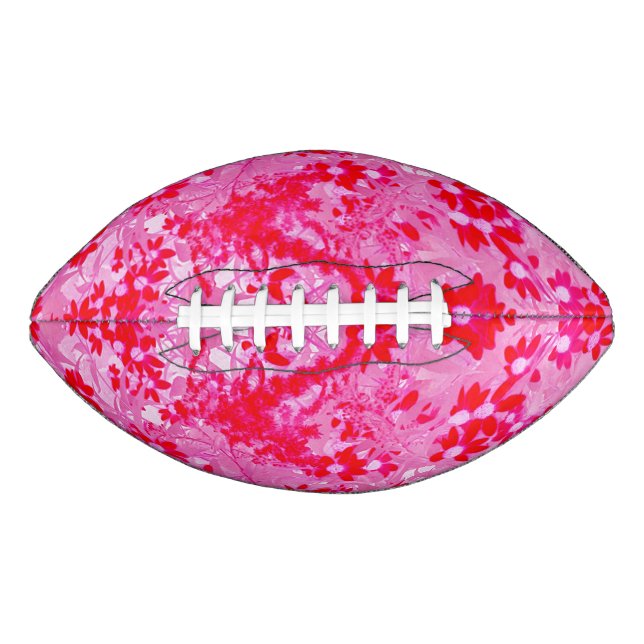 Ballon De Foot Jolies Fleurs Rouges (Devant)