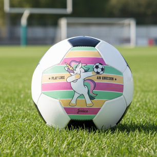 Ballon De Foot Jouer comme et Unicorn Retro Soccer Dabbing Unicor