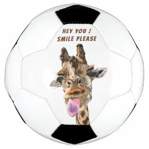 Ballon De Foot Jouer Tongue Giraffe Sortie balle de football sour