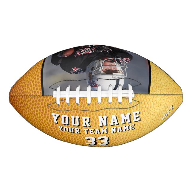 Ballon De Foot Joueur Jaune Nom de l'équipe Photo (Devant)