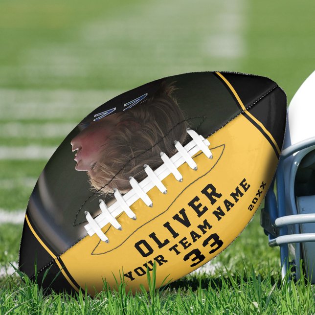 Ballon De Foot Joueur Jaune Nom de l'équipe Photo (Créateur téléchargé)