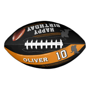 Ballon De Foot Joueur moderne Silhouette Joyeux anniversaire