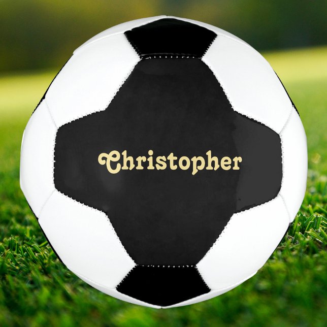 Ballon De Foot Joueur monographique personnalisé Nom du club (Personalized Monogrammed Player Team Club Name Soccer Ball)