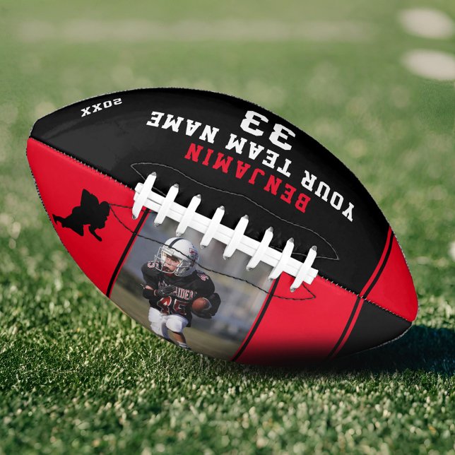 Ballon De Foot Joueur rouge moderne - photo de l'équipe (Créateur téléchargé)