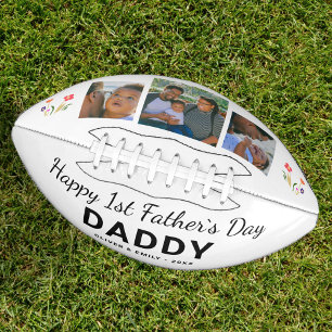 Ballon De Foot Joyeux 1er jour du Père Papa Keepsaké 3 Photo