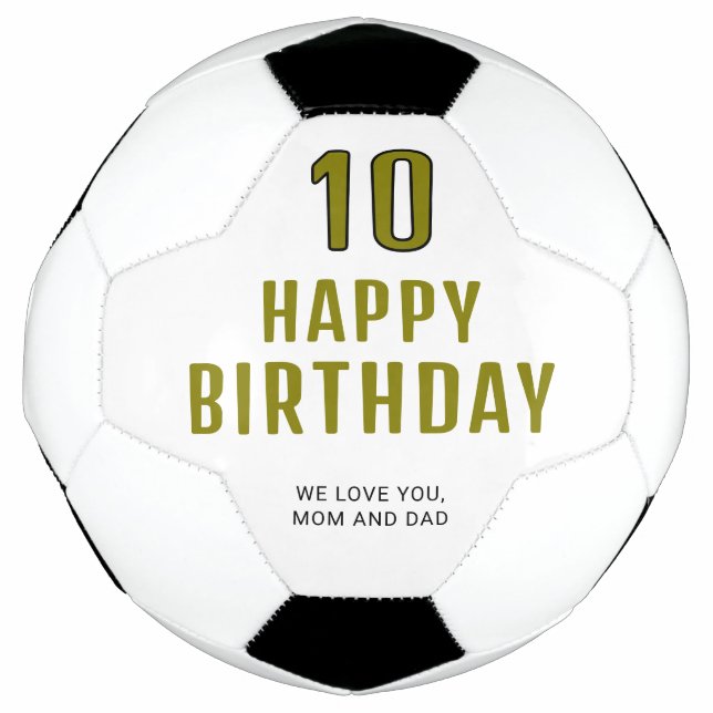 Ballon De Foot Joyeux anniversaire personnalisé moderne (Devant)