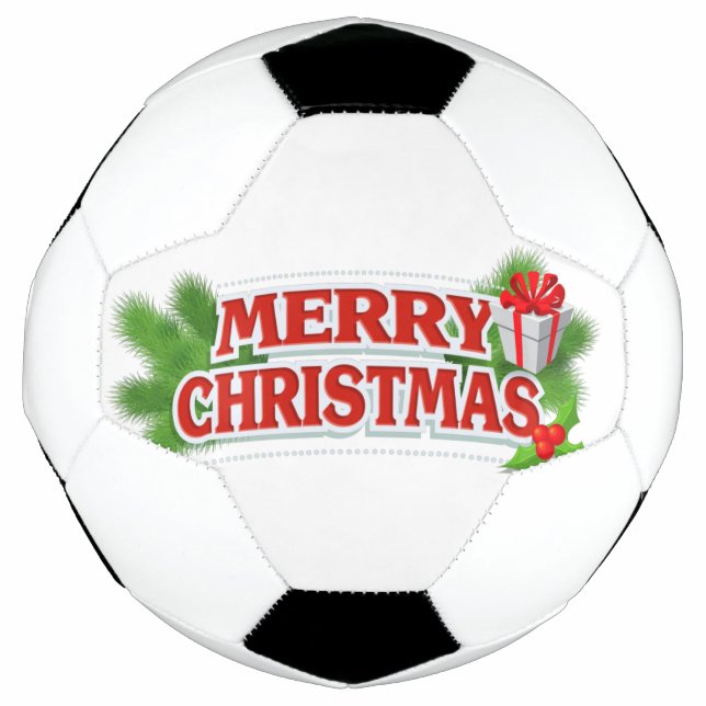 Ballon De Foot Joyeux bal de football de Noël (Devant)
