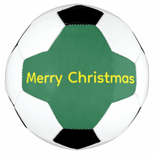 Ballon De Foot Joyeux Noël vert (Devant)