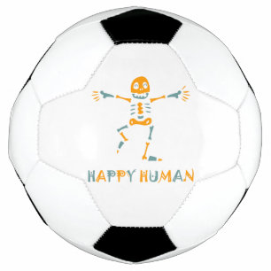 Ballon De Foot Joyeux squelette humain céramique