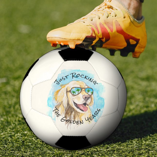 Ballon De Foot Juste Rocking Les Années D'Or Drôle Pun Retraite (Créateur téléchargé)