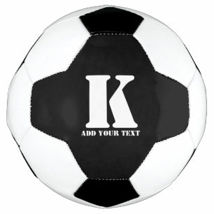Ballon De Foot K Monogramme classique tendance mariage personnali
