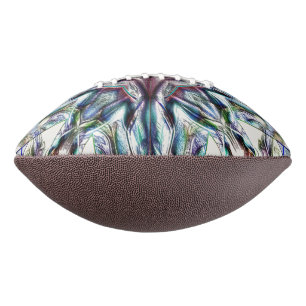Ballon De Foot Kaléidoscope à texture brillante en couleurs argen