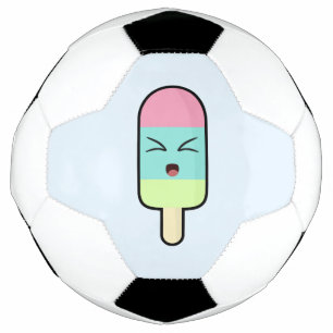 Ballon De Foot Kawaii Crème glacée