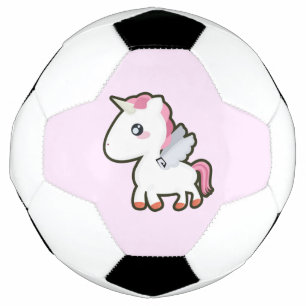 Ballon De Foot Kawaii Unicorn
