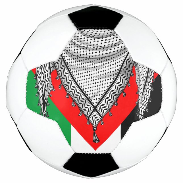 Ballon De Foot Keffiyeh Écharpe palestinienne tissu traditionnel (Devant)