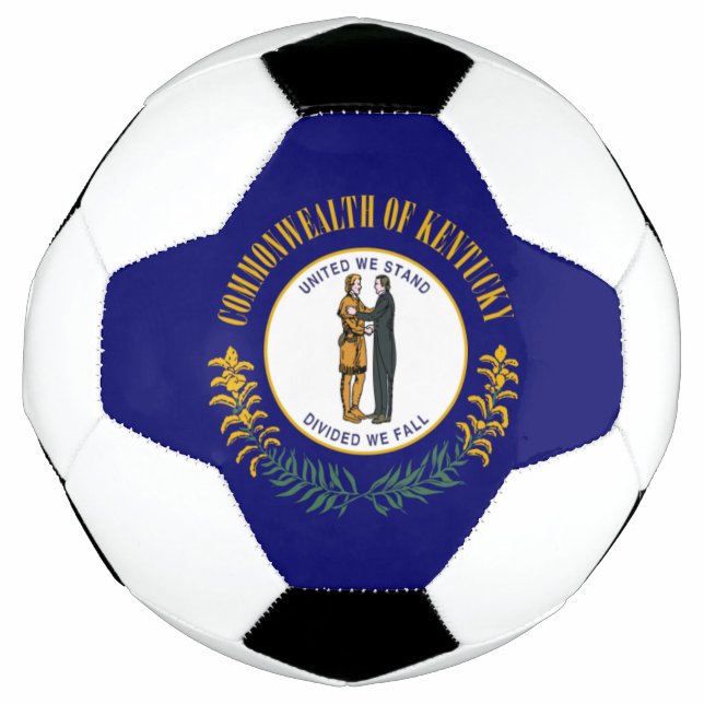 Ballon De Foot Kentucky : Drapeau d'État américain du Commonwealt (Devant)