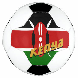 Ballon De Foot Kenya patriotique football & Drapeau kenyan / Spor