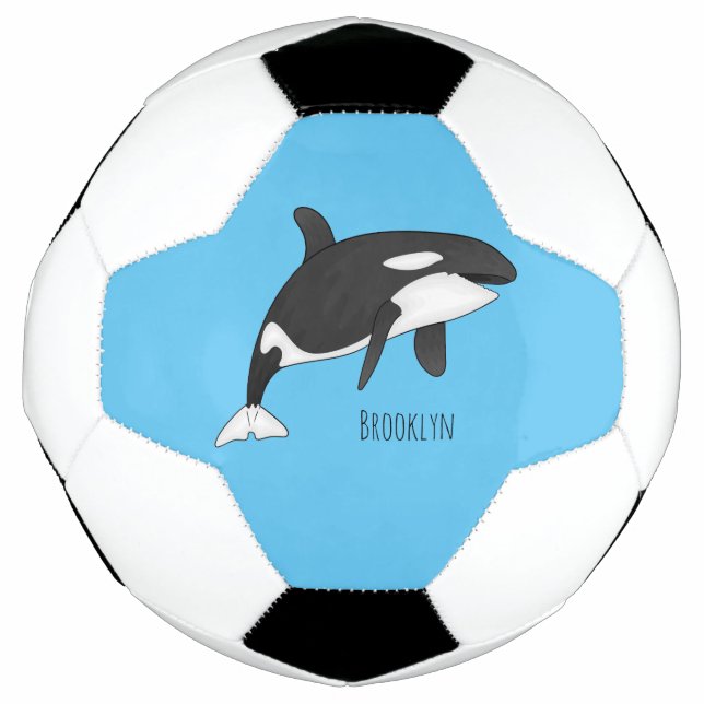 Ballon De Foot Killer whale cartoon illustration  (Devant)