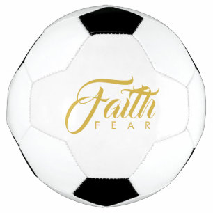 Ballon De Foot La foi sur la peur Gold Graphisme