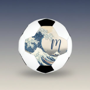 Ballon De Foot La Grande Vague - art japonais