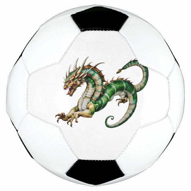 Ballon De Foot "La Majesté du Dragon d'Aquarelle" (Devant)