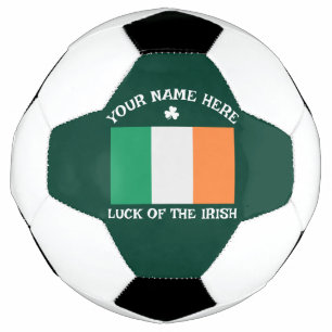 Ballon De Foot La Saint-Patrick Drapeau Irlande Nom Personnalisé