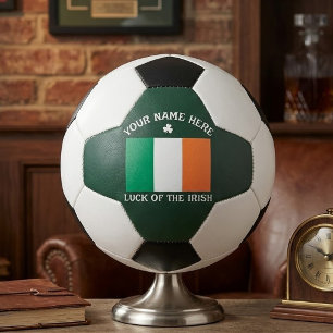 Ballon De Foot La Saint-Patrick Drapeau Irlande Nom Personnalisé