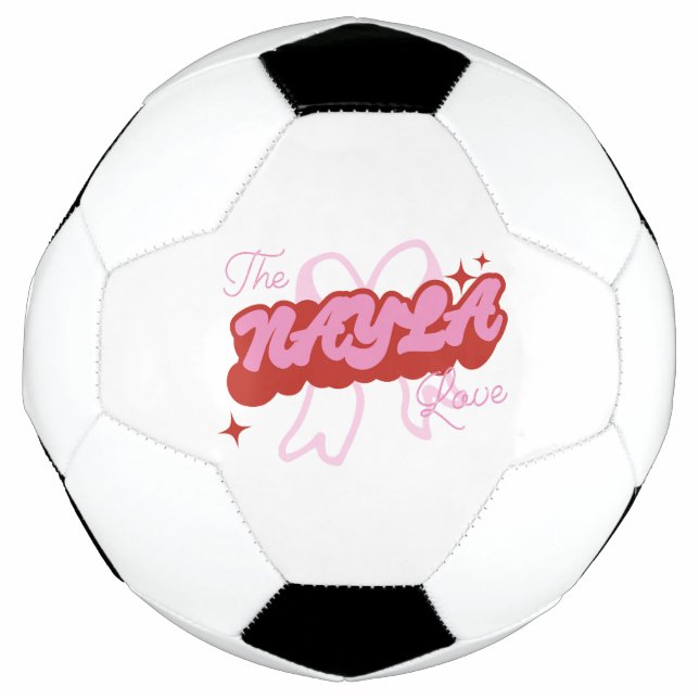 Ballon De Foot L'amour de NAYLA (Devant)