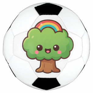 Ballon De Foot L'arbre convivial Kawaii