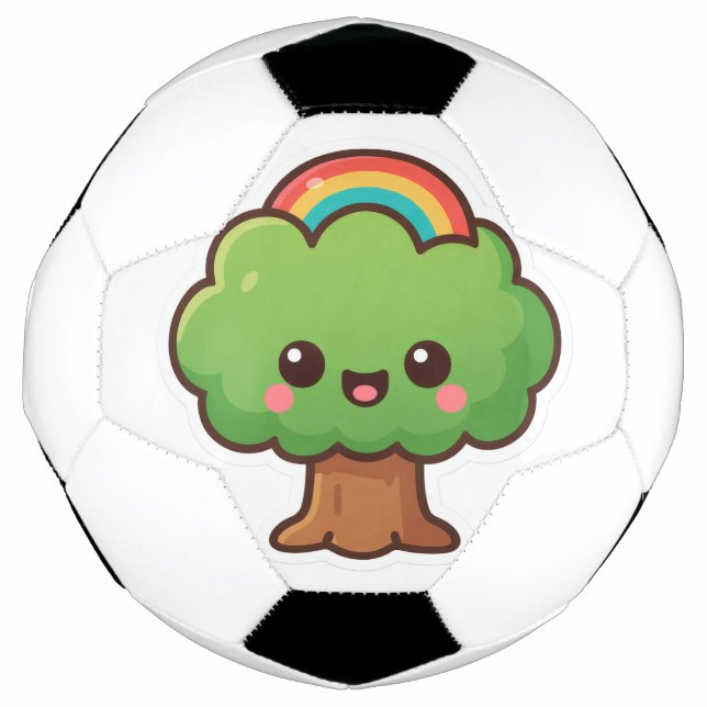 Ballon De Foot L'arbre convivial Kawaii (Devant)