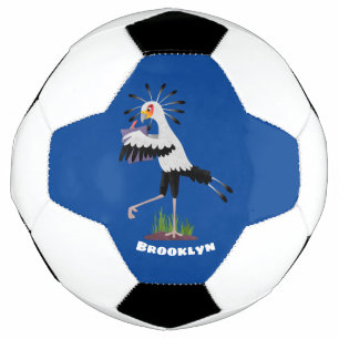 Ballon De Foot Le mignon secrétaire oiseau écrire des notes dessi