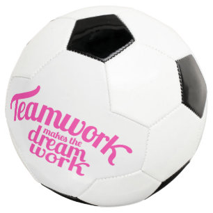 Ballon De Foot Le travail d'équipe fait le travail de rêve de t