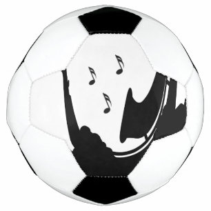 Ballon De Foot Lecteur Saxophone Surreal