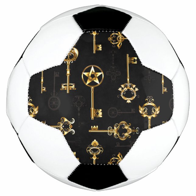 Ballon De Foot Les Patters de Seamless avec Golden Keys (Devant)