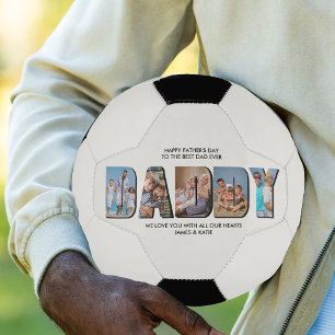 Ballon De Foot LETTRE DADDY découpe photo Collage texte personna