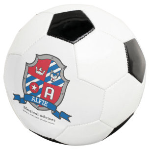 Ballon De Foot Lettre de crête Une étoile de couronne de loup b