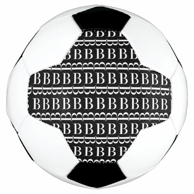 BALLON DE FOOT LETTRE INITIALE MONOGRAPHIQUE B (Devant)