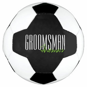 Ballon De Foot Lettres audacieuses "Groomsman" Fête de mariage pe