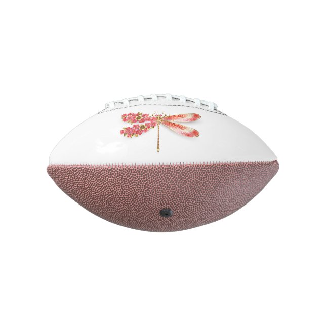 Ballon De Foot libellule de fleurs avec sakura de bijoux (Tourné à 270°)