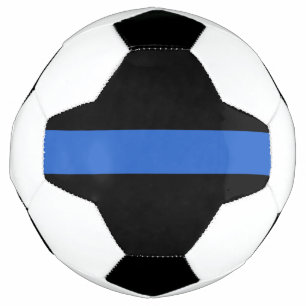 Ballon De Foot Ligne Bleue Mince Drapeau symbole de solidarité d